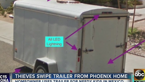 Trailer stolen from Phoenix family’s home was EXTREMELY valuable
