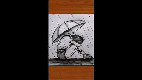Easy sad girl drawing