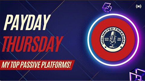 PAYDAY THURSDAY! LETS GOOO! FOREX TRADER ON HIS TOP PASSIVE INCOME PLATFORMS! (Orange Pill)