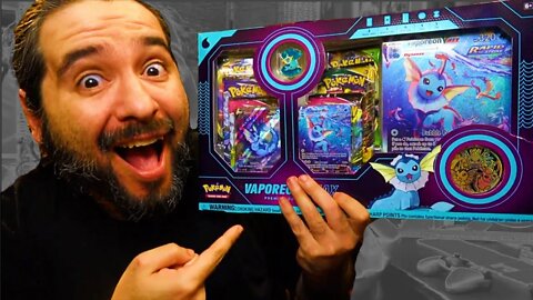WASTE OF MONEY? Vaporeon VMAX PREMIUM Collection Box Opening! | 8-Bit Eric
