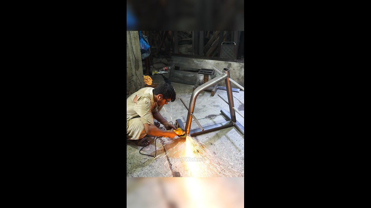 Satisfying Process of Steel Polishing Magic with Handheld Buffer