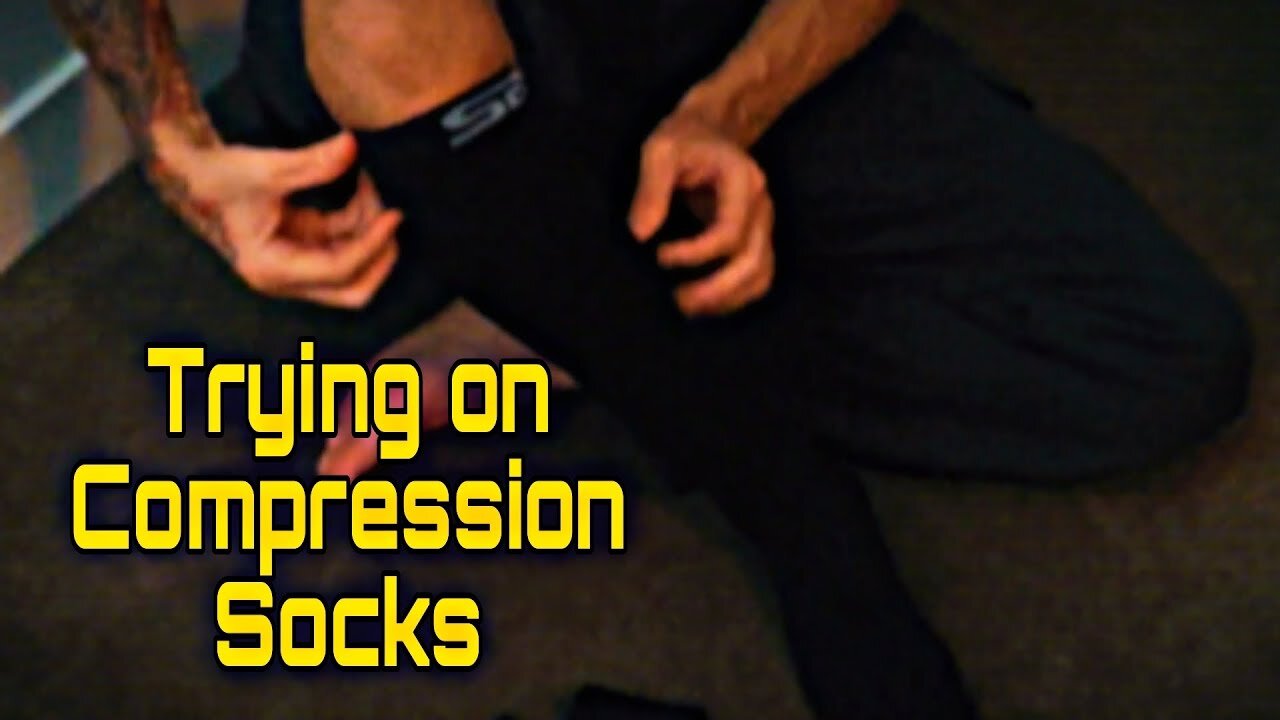 Trying on SB Sox Compression Socks