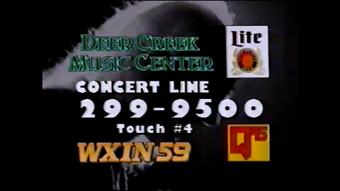 May 15, 1990 - Deer Creek Music Hotline & WTHR ID