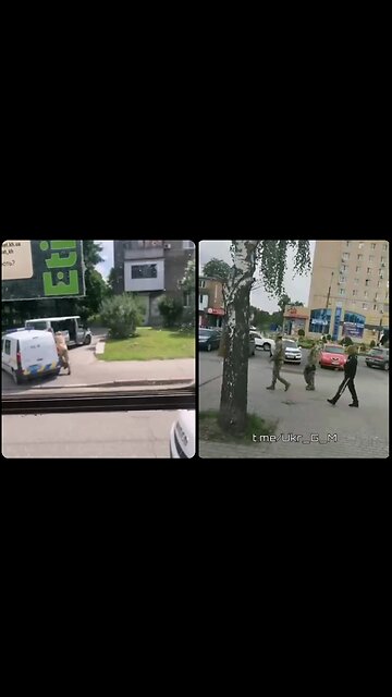 Ukrainian man getting grabbed from the streets (hijacked) by the Regime!