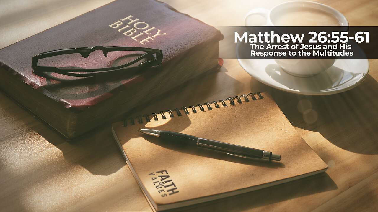 Morning Manna - Nov 15, 2024 - Matthew 26:55-61 - The Arrest of Jesus and His Response