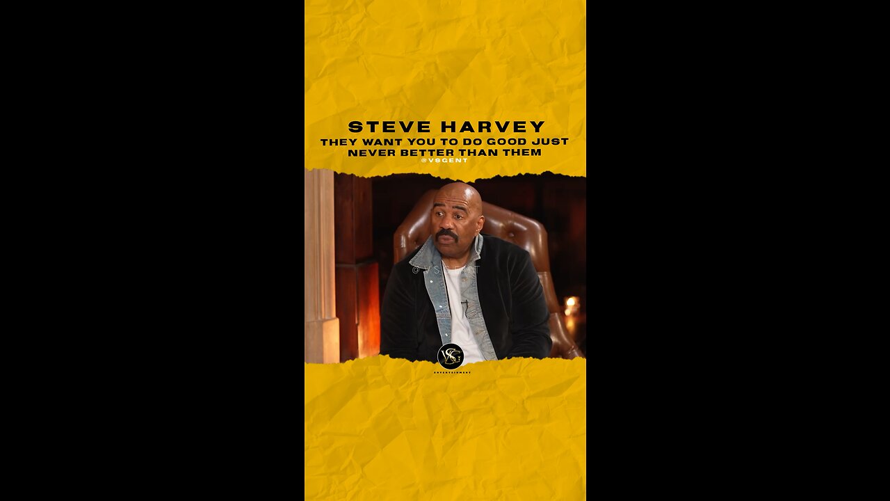 iamsteveharveytv They want you to do good just never better than them. 🎥 @clubshayshay