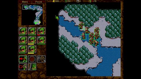 Warcraft 2: Tides of Darkness - Orc Campaign - Mission 2: Raid At Hillsbrad