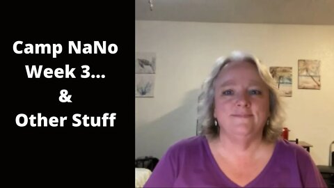 Camp NaNo Week 3 Update...and Other Stuff