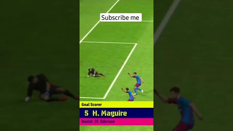 PES Harry Maguire score#football #pes #pesmobile #messi #skills #tipsandtricks #ronaldo #shots