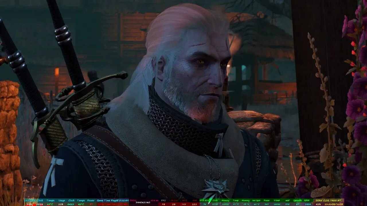 The Witcher 3 Next Gen PC Gameplay 4K HDR Ray Trace RTX 4090 13700KF started Bloody Baron Quest Line