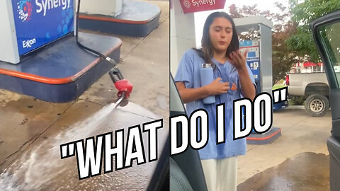 Girl Pumping Gas Fail - Peanut Memes #4