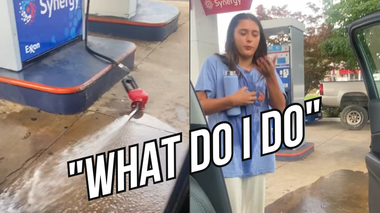 Girl Pumping Gas Fail - Peanut Memes #4