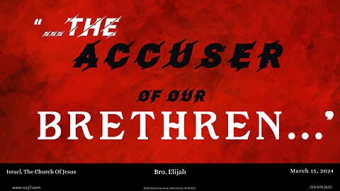 THE ACCUSER OF OUR BRETHREN