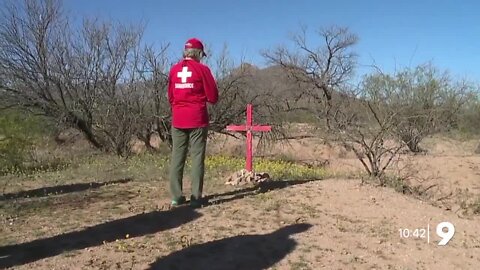 "Where the American dream went bad for someone" artist honors migrant deaths