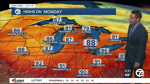 Detroit Weather: Chance of storms today, some could be strong this afternoon