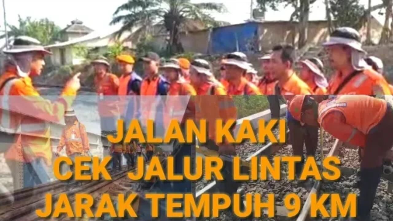 KADIVRE IV PT KAI TANJUNG KARANG BESERTA JAJARAN CEK PERLINTASAN HAJI PEMANGGILAN - BEKRI