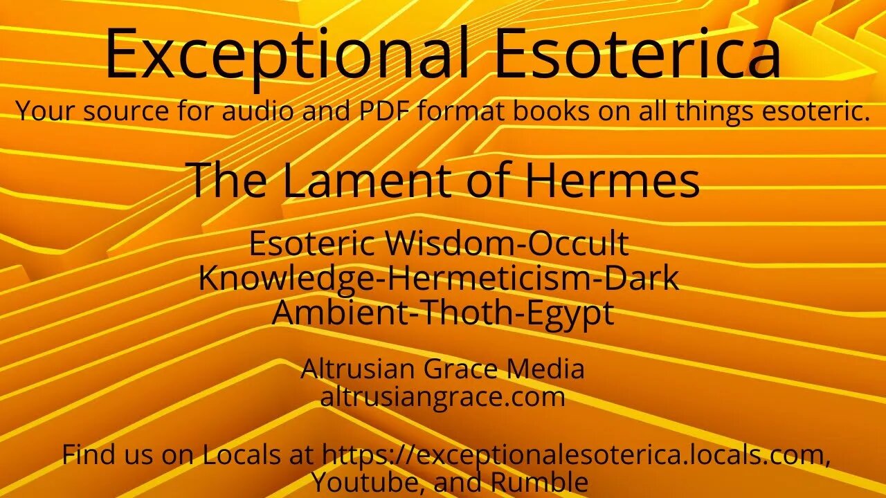 The Lament Of Hermes presented by Artesian Grace Media