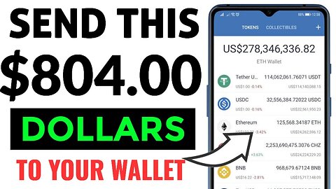 Send $804 To Your Wallet (no mining, no hack & no referral)