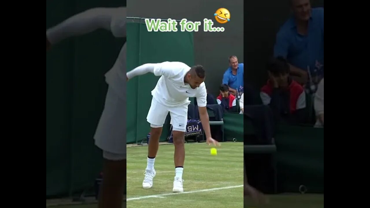 Kyrgios: can't buy first save 🤣