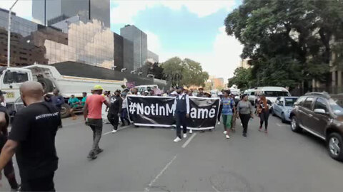 WATCH: #NotInMyName Marches to Union Building Against Eskom's Electricity Blackouts