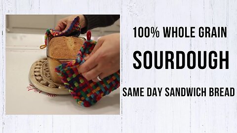 Same day 100% WHOLE GRAIN SOURDOUGH BREAD