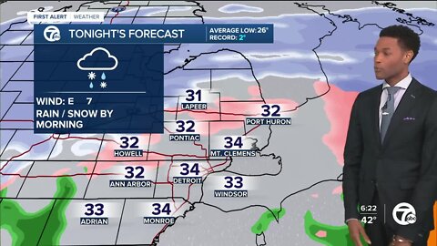 Rain and snow to start the week