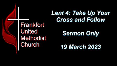 Take Up Your Cross and Follow