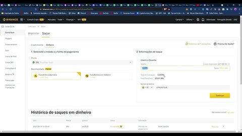 05 - Como sacar REAL(BRL) da BINANCE para sua conta no banco