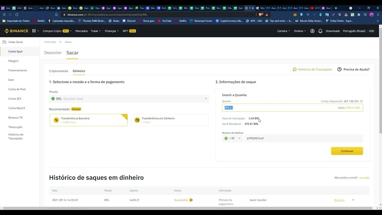 05 - Como sacar REAL(BRL) da BINANCE para sua conta no banco