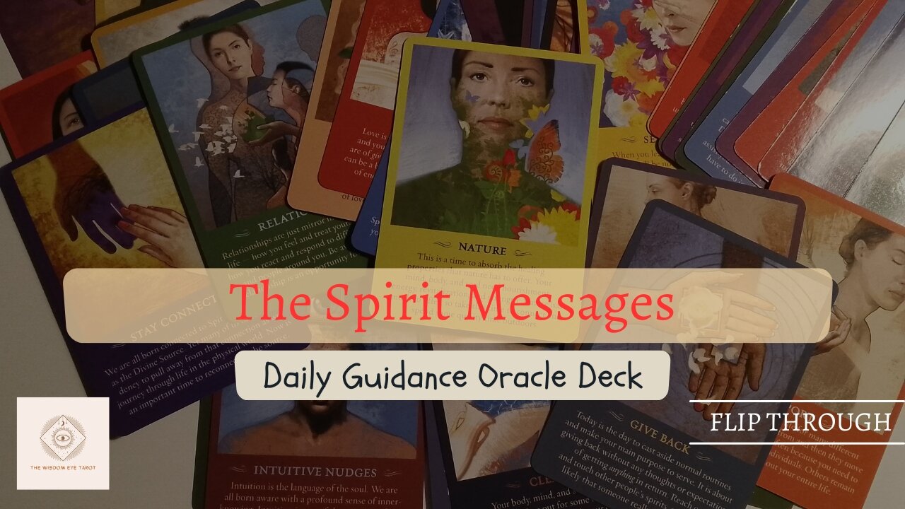 ✨The Spirit Messages: Daily Guidance Oracle Deck ✨Flip Through