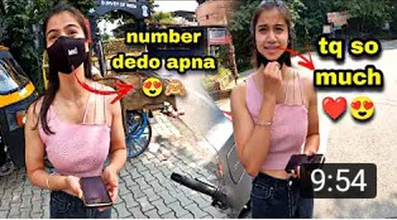 Helped a cute girl between she lost her phone 💔||she ask my number 😍|#cutegirl #helped #humanity