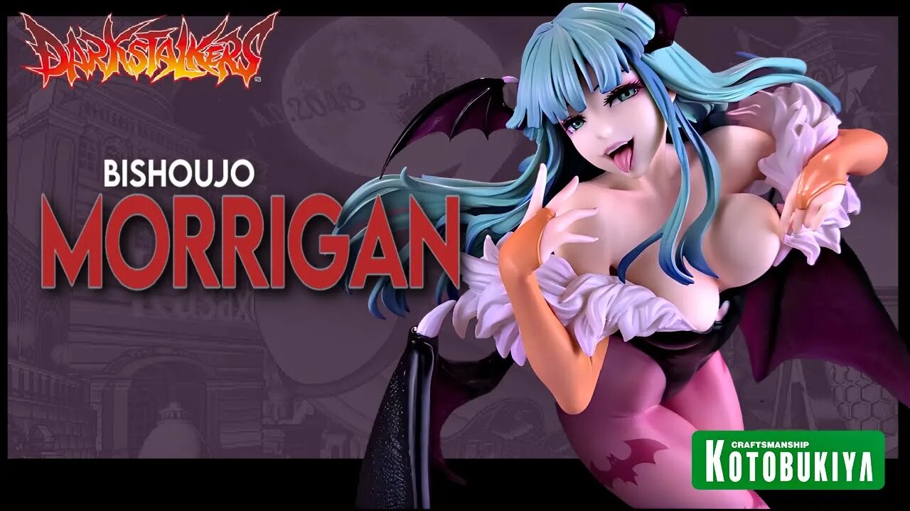 Kotobukiya Darkstalkers Morrigan Bishoujo Statue @The Review Spot