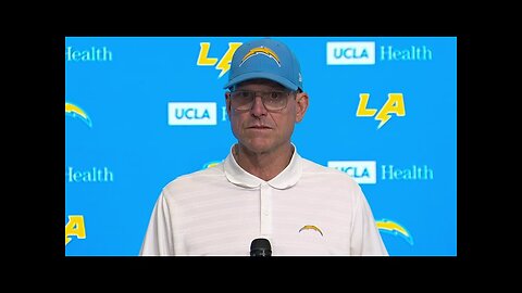 Jim Harbaugh shares his thoughts on free kick & the Chargers W