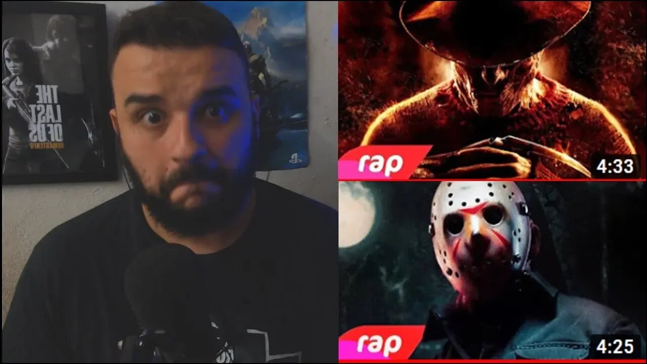 (DOUBLE REACT) RAP DO JASON E DO FREDDY KRUEGER ( 7 Minutoz )