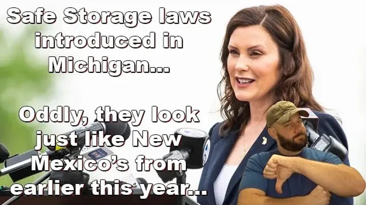 Michigan Dems introduce Safe Storage laws with penalties up to 5 YEARS in prison...