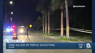 1 killed in triple shooting in Stuart