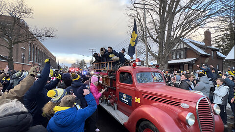 Michigan Football National Championship Parade in Ann Arbor