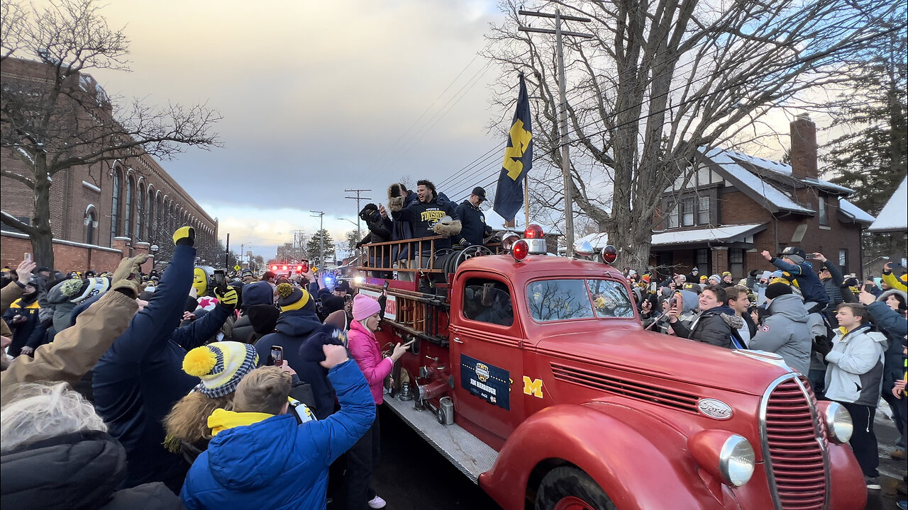 Michigan Football National Championship Parade in Ann Arbor