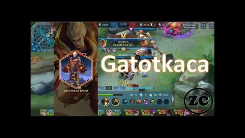ML - Gameplay Gatotkaca - jogando na XP - ZC