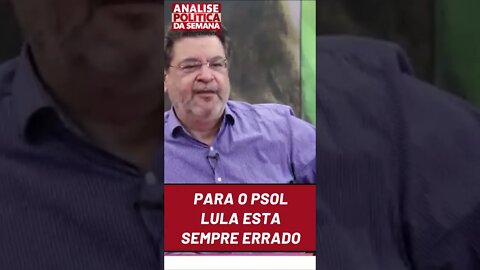 Para o PSOL, se Lula vai ao ato está se apropriando, se não vai está boicotando. #LulaPresidente