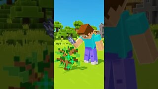 MINECRAFT: ACONTECE ISSO SE PLANTAR MUITAS ARVORES!!! #shorts