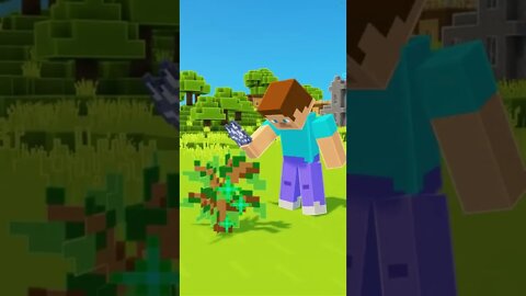 MINECRAFT: ACONTECE ISSO SE PLANTAR MUITAS ARVORES!!! #shorts