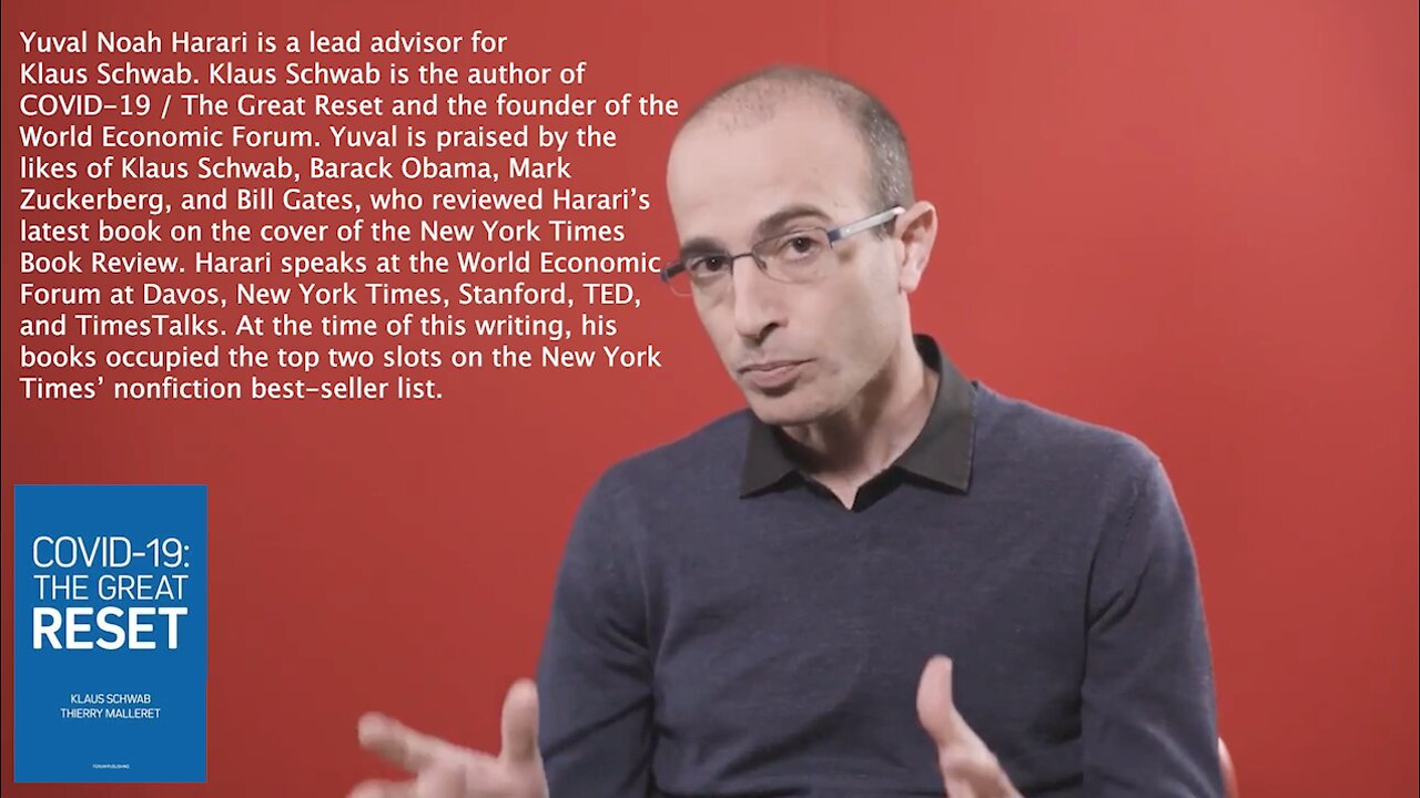 Yuval Noah Harari | A Klaus Schwab Advisor "We Can Hack Humans and Other Organisms."