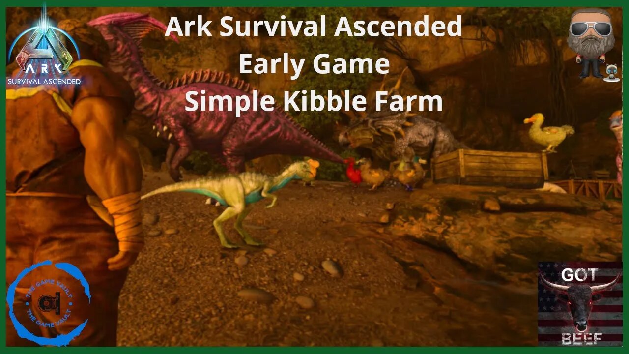 Ark Survival Ascended [PS5} Early Game Simple Kibble Farm