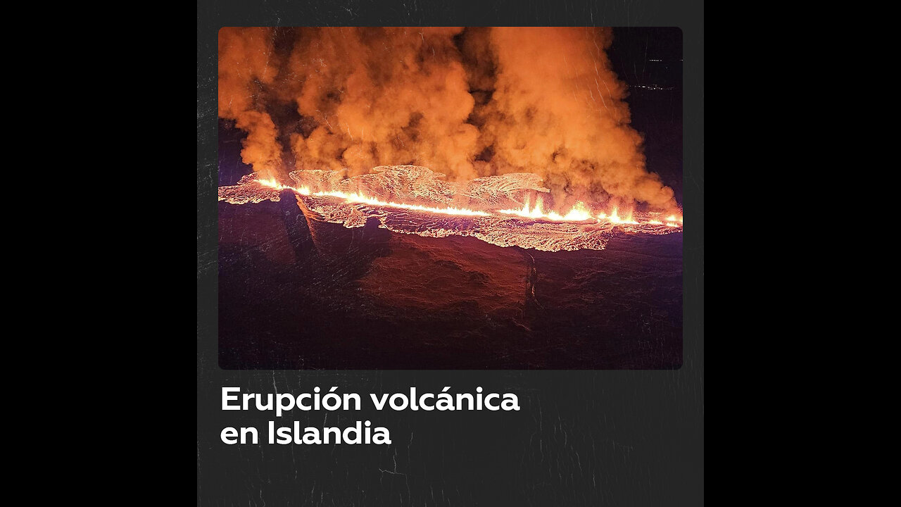 Erupción volcánica tras cientos de terremotos en Reykjaness, Islandia