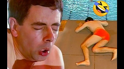 Mr Bean's most funny dive | Mr Bean's most funny clips 😛