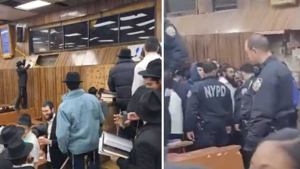 Wild riot breaks out in NYC synagogue over secret TUNNEL