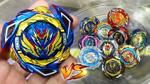 SAVIOR VALKYRIE DESPERTADA vs TODOS OS BEYS DYNAMITE BATTLE | Beyblade Burst DB | Savior é fraca :(