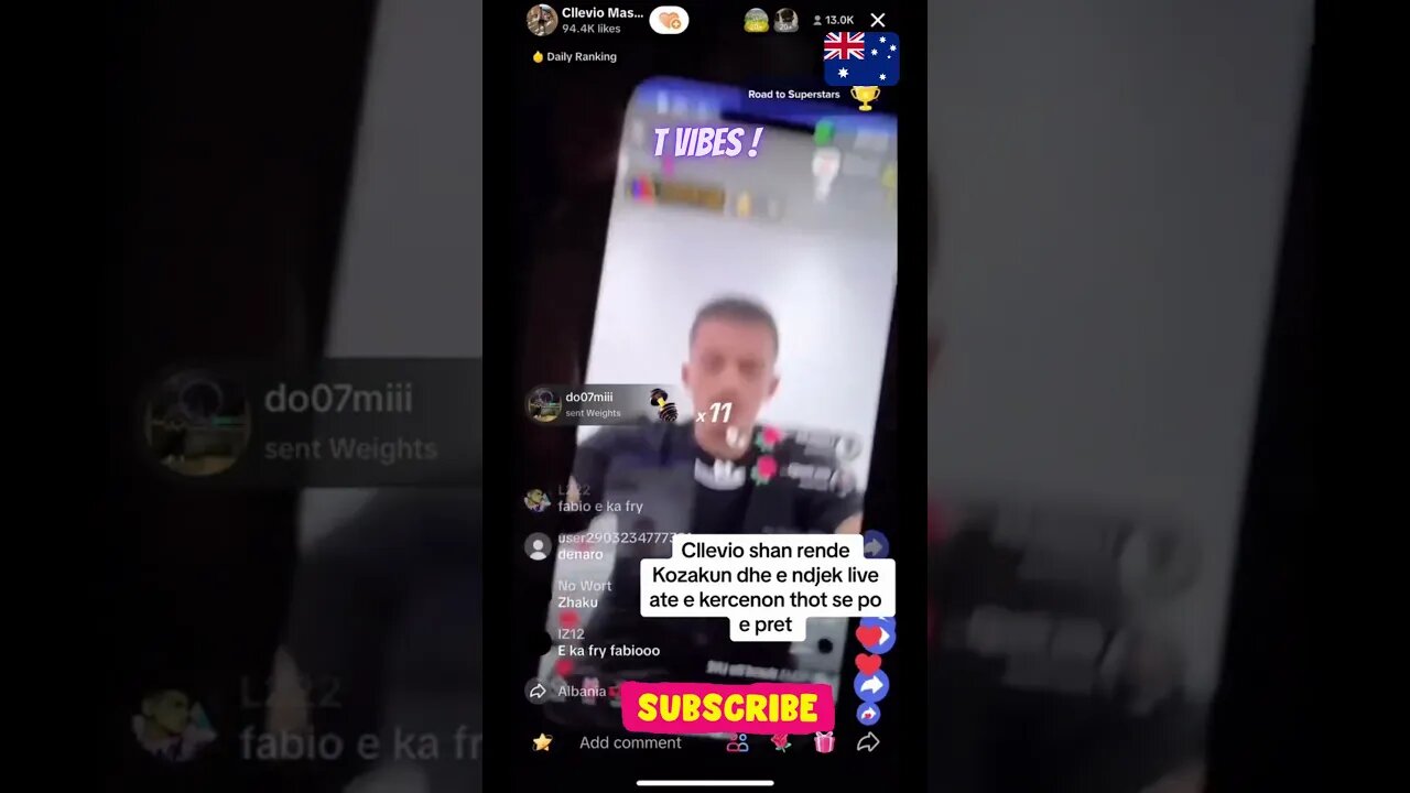 Cllevio shan rend kozakun duke e ndjek live ne tiktok#shorts #foryou