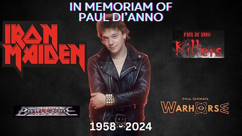 In Memoriam of Original Iron Maiden Frontman Paul Di'Anno